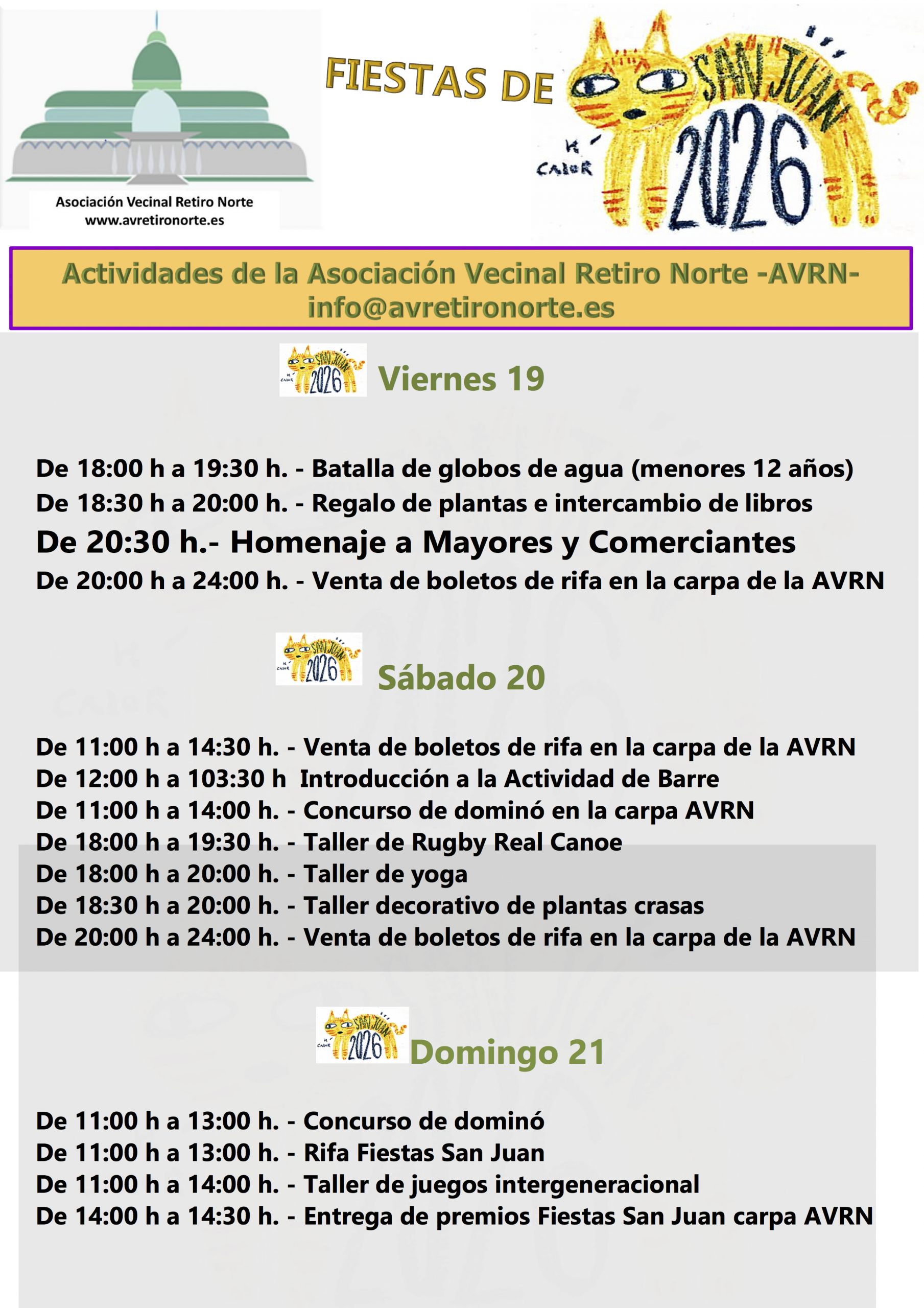 Fiestas San Juan 2026