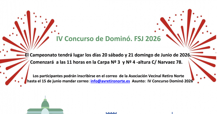 Concurso de dominós 2026