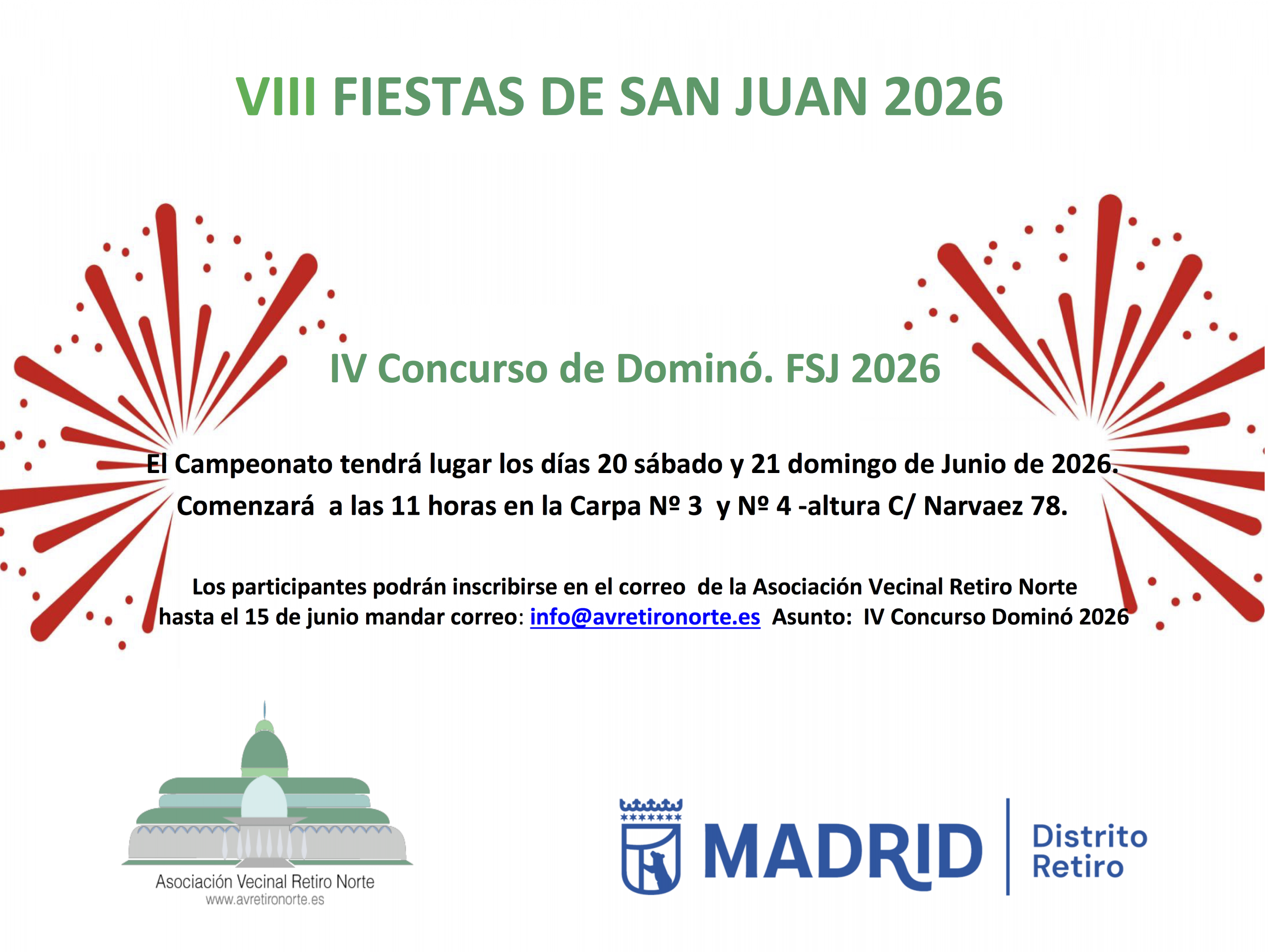 Concurso de dominós 2026